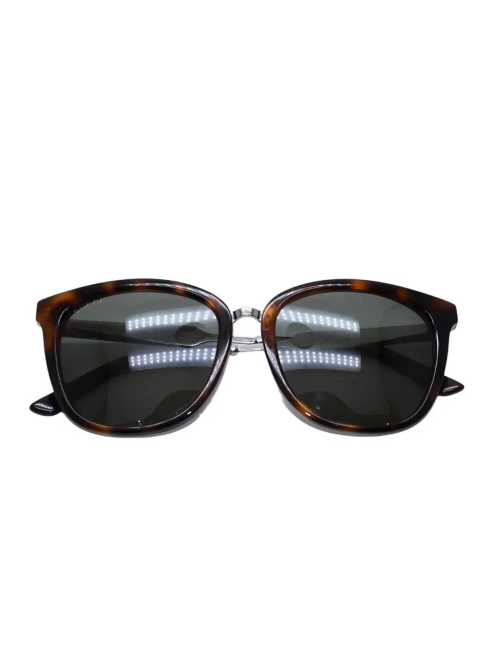 Gucci Sunglasses Green Silver Eyewear
